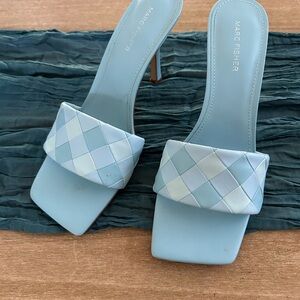 Blue Marc fisher heels. Never worn outside.